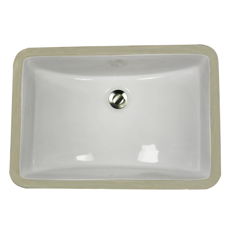 Nantucket Sinks Great Point Vitreous China Rectangular Undermount
